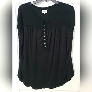 Womens Black Sleeveless BKE Stretchy Pullover Top Blouse Size Large L (runs big)